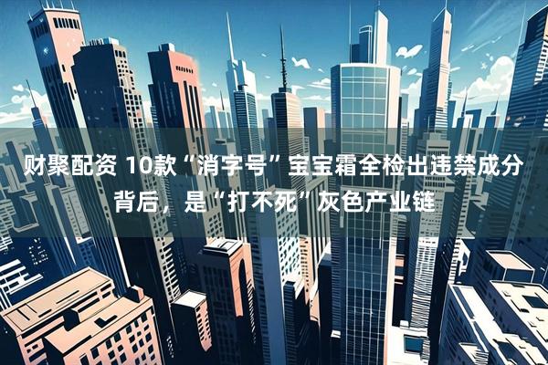 财聚配资 10款“消字号”宝宝霜全检出违禁成分背后，是“打不死”灰色产业链