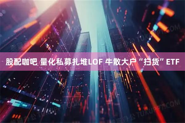 股配咖吧 量化私募扎堆LOF 牛散大户“扫货”ETF