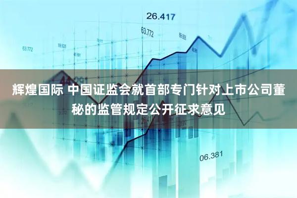 辉煌国际 中国证监会就首部专门针对上市公司董秘的监管规定公开征求意见